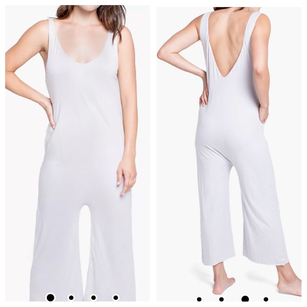 Lunya Romper Organic Pima Cotton Sleep Jumpsuit